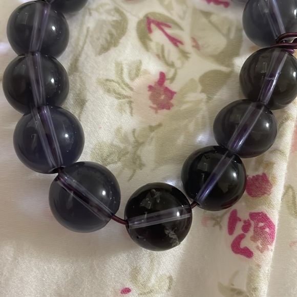14MM Amethyst Crystal Healing Round Beads Bracelet 0008 - Picture 2 of 5